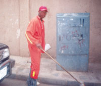 Street cleaners salaries arent enough for their basic needs.