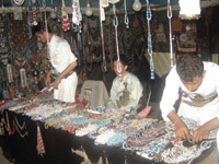Selling silver and Yemeni agate was one of the activities during Sanaa summer festival
