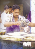 "Kabze Al-Tawa" is the popular food in Aden and many other states.