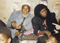 An elderly couple from Tihama on the west coast of Yemen, one of the poorest Yemeni regions.