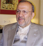 Iranian Foreign Minister Manoucher Mottaki.