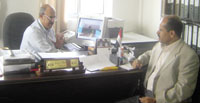 Hassan Zabarah, the Sanaa city Water and Sewage Treatment Plants general manager, speaks with the Yemen Times reporter.