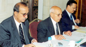 Panel view of Universals administration during the anniversary gathering