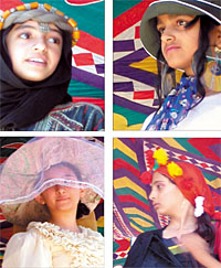 Girl students during a fancy dress show held at Pakistan School Sanaa, April 10. Photos by Assabri, Yemen Times.