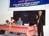 Remarks by Prof. Thakur, Chairman, English Department