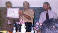 Dr. S.K. Mukul (C) receiving the certificate of merit from Dr. Abdullah<br>Al-Najaar, Dean (L), as Dr. Abdul Hameed (R) looks on’/><figcaption>Dr. S.K. Mukul (C) receiving the certificate of merit from Dr. Abdullah<br>Al-Najaar, Dean (L), as Dr. Abdul Hameed (R) looks on</figcaption></figure></div></td></tr><tr><td><div class="wp-block-image"><figure class=