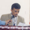 Mr. Ahmed Maqrana, General Secretary, reading out his report