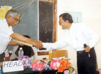 Certificate of appreciation to Dr. Sahu