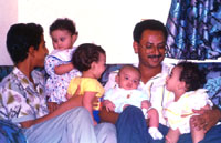Ali Abdulkarim al-Adeemi with family.