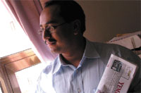 Yemen Times Editor Walid al Saqqaf.	(Photo by Jamil Abdul Karim)