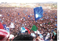 Bin Shamlan rally in Amran.