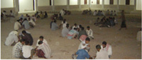 Groups of people spend the last ten days of Ramadan in the mosque, and this is called seclusion.